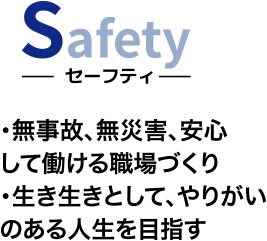 Safety -セーフティ- 安全・安心・品質管理